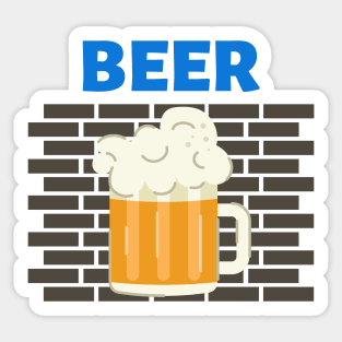 Beer On The Wall Sticker